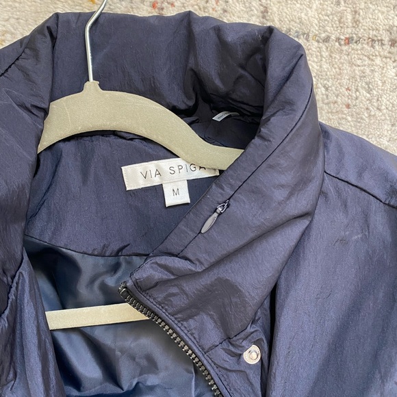 Via Spiga - packable water resistant jacket - navy - M - Picture 4 of 6